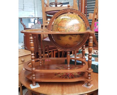 A vintage globe drinks cabinet.  