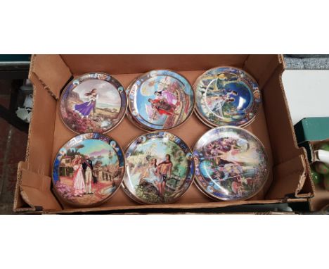 Ten Royal Worcester collectors plates, Legends of Love collection, original artwork by Graham Twyford