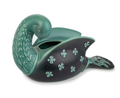 KATHI URBACH FOR BESWICK, STYLISED BIRD PLANTER, ALONG WITH THREE BESWICK PIG FIGURES AND A BESWICK GOAT FIGURE the planter -