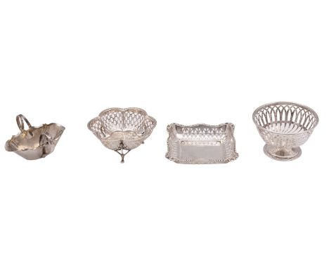A late Victorian silver two-handled cream jug, maker Hukin & Heath (John Thomas Heath & John Hartshorne Middleton), London 18