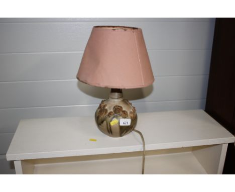 A Bernard Rooke table lamp and shade