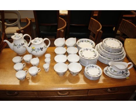 A Royal Doulton "Burgundy" dinner / tea service 