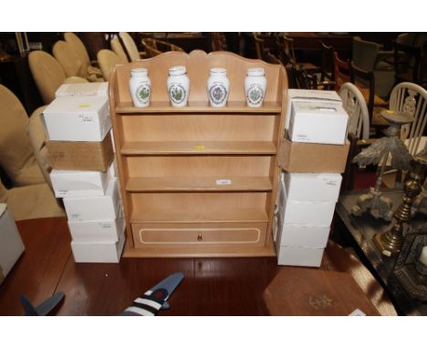 A Franklin Mint spice jar and rack set circa 1998