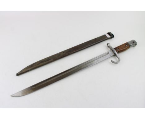 WW2 Japanese Type 30 bayonet for the Arisaka type 30 rifle with scabbard. excellent condition with good clean blade, good und