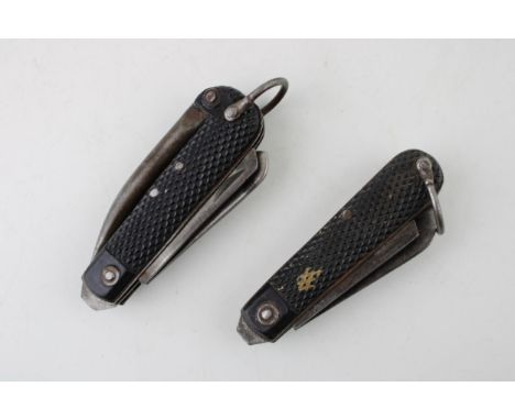 Two WW2 army issue clasp pocket knives J. Nowil &amp; J. Rogers Sheffield both 1944 dated  very good original untouched and u