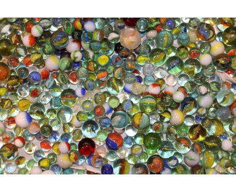 A large quantity of vintage and antique marbles. (Qty)