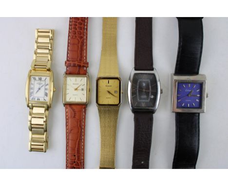 A collection of gentleman's wristwatches to include examples Accurist, Rotary and other similar makers. (5)