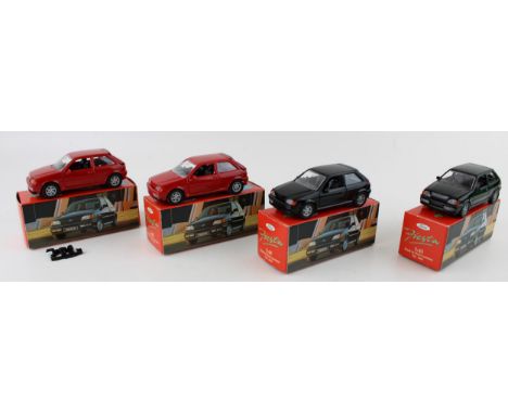 Four boxed model No. 1086 Ford Fiesta XR2i 1:43 Scale by Shabak Models, Germany. (4)  All models are in new old stock conditi