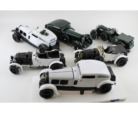 A large quantity of Paul's Model Art 'Minichamps' and similar Bentley Motor Cars die cast model vehicles and parts to include