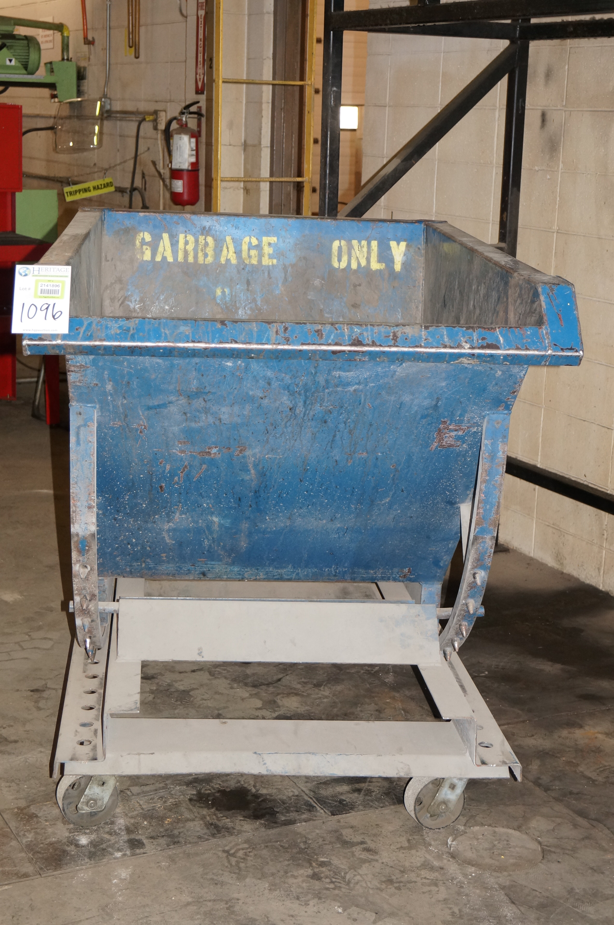 Metal Scrap Bin without contents. HIT 2141896. Asset Located in Grande