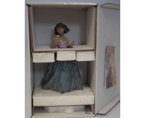 Lladro boxed figure of Morning Walk.     From the shop clearance of Stoniers Liverpool.  This lot is sold subject to V.A.T. T