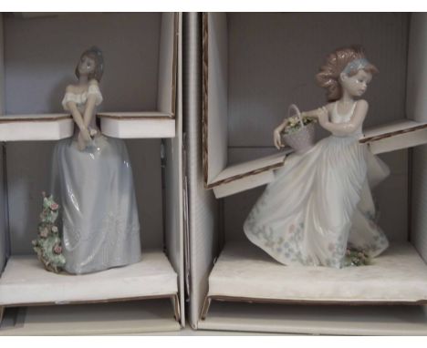 Two Lladro boxed figures, to include Floral Path, and Lady In Love.       From the shop clearance of Stoniers Liverpool.  Thi