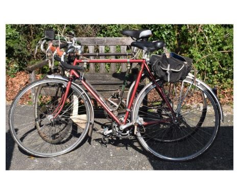 Two gent's bicycles, the first marked to frame 'Romany' built with Reynolds 531 fork blades, stays and butted frame tubes wit