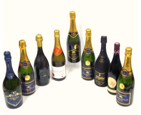 4 bottles of Brigitte Delmotte Brut Champagne, 75cl; Didier Chopin Brut Champagne, 75cl; Freixenet 2006 Vintage Cava, 75cl; 3