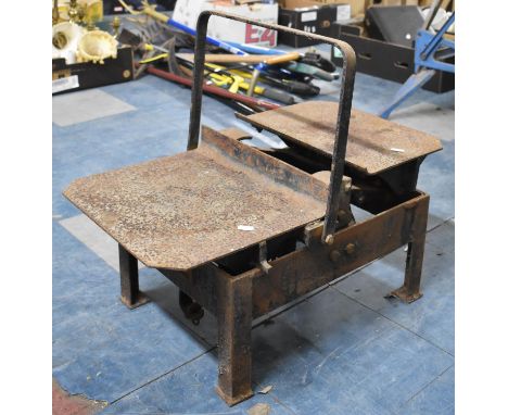 A Pair of Vintage Iron Sack Scales 