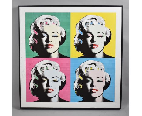 A Framed Andy Warhol Marilyn Monroe Lithograph Print, 69cm Square 