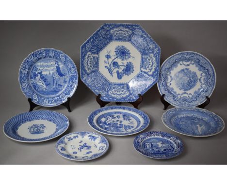 A Collection of Spode China to include Large Octagonal Signature Collection Floral Plate, Plates of Various Designed, Two Sma