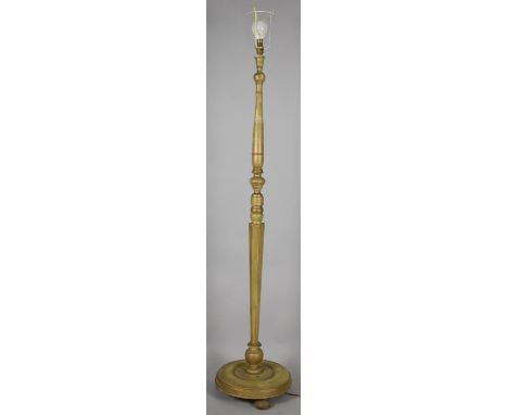 A Mid 20th Century, Gilded Standard Lamp (no Shade) 