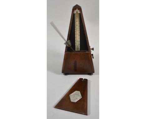 A French Maelzel Paquet Metronome, Working Order, 23cm high 