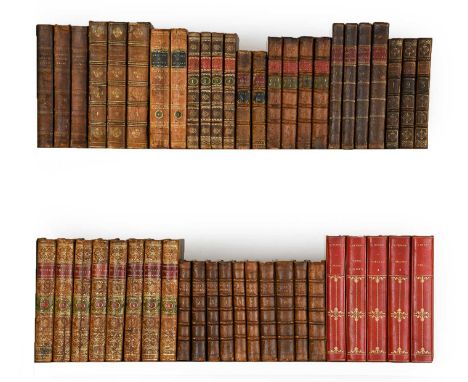 BindingsThe Spectator, Edinburgh, 1776, eight volumes, contemp calf gilt (several spines cracked);Pope (Alexander), The Works