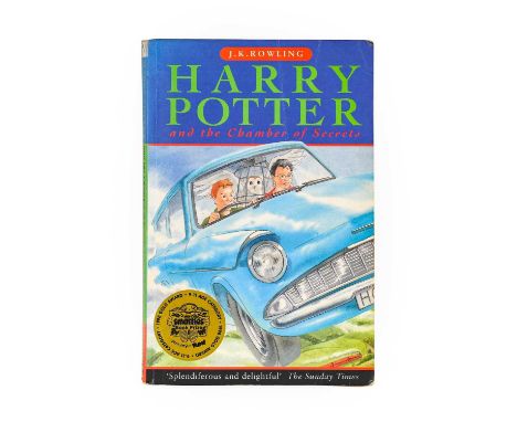 Rowling (J. K., 1965-). Harry Potter and the Chamber of Secrets, London: Bloomsbury, 1998. 8vo, original pictorial wrappers, 