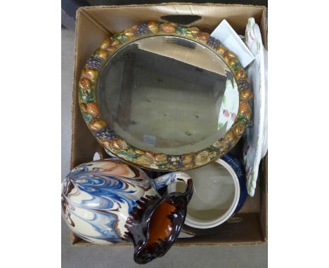 A collection of mixed china including Royal Worcester and a Rumtopf jar **PLEASE NOTE THIS LOT IS NOT ELIGIBLE FOR POSTING AN
