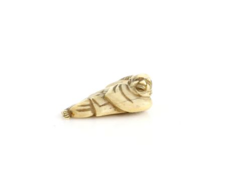 An ivory netsuke of a dancing man, un-signedProvenance: The Property of a Lady. From a Private Collection acquired by her Gre