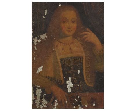 Manner of Franz Pourbus the Younger, (Flemish, 1569-1622) - Oil on panel - 17th century portrait of a lady, depicted half-len