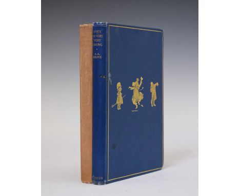 Milne, A. A. - 'The House at Pooh Corner' - First edition, with the third edition of 'When We Were Very Young' - both works i