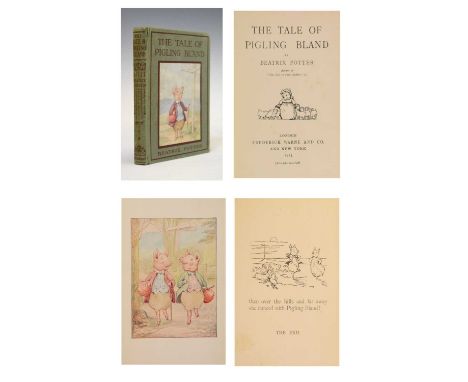 Potter, Beatrix - 'The Tale of Pigling Bland' - The scarce true first edition, with all the relevant issue points (Quinby, No