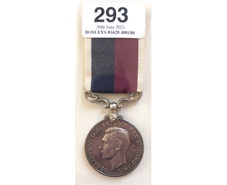 WW2 RAF MBE Winners Long Service &amp; Good Conduct Medal.  Awarded to Warrant Officer E.W. Burrows who was MID January 1941 