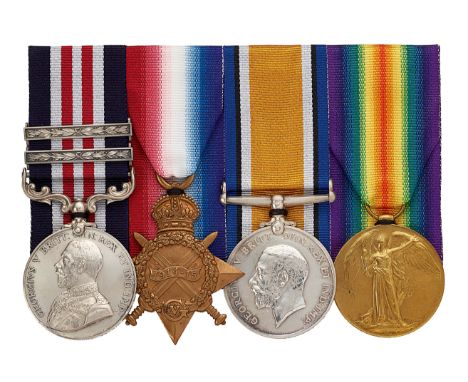 WW1 Royal Engineers Signal Company Military Medal with Two Bars Group of Four Medals.  A rare Western Front gallantry Militar