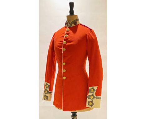 Indian Army 29th Regiment of Bengal Native Infantry 1856 Pattern Victorian Officer Tunic.  A good rare short-lived example wo