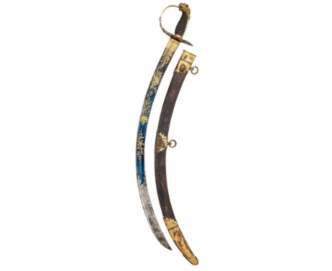 Waterloo Period British Officer 1803 Blue &amp; Gilt Sword. A fine regulation example with cutler details of T.Archer &amp; S