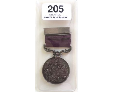 4th Foot (King Own) Victorian Army Long Service &amp; Good Conduct Medal. Awarded to 531 ARM:SERJT R. BOLTER 2-4TH FOOT. Armo