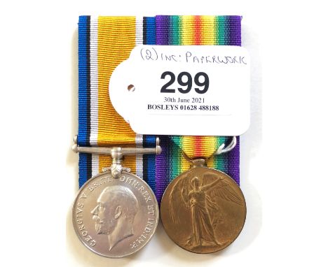 WW1 1/5th Bn South Lancashire Regiment 1917 Casualty Pair of Medals.  Awarded to 4091 PTE J FRANCE S LAN R. Comprising: Briti