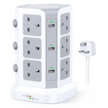 RRP £29.21 Tower Extension Lead by KOOSLA