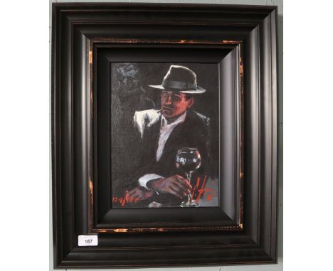 Fabian Perez Ltd edition print 124/195 - Night club - Approx image size: 22cm x 29cm 