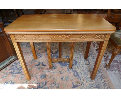 Chippendale style fold out table 