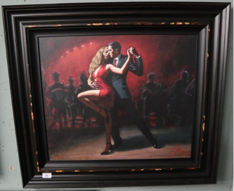 Fabian Perez Ltd edition print 42 / 195 - Tango on the San Telmo - Approx image size: 59cm x 50cm 