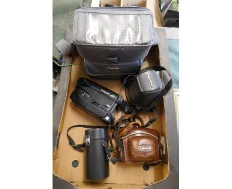 Collection of camera equipment to include Voigtlander 