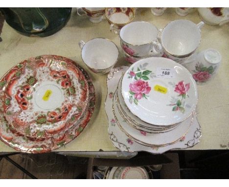 A Royal Stafford part tea service, together with some plates