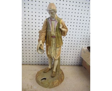 A Royal Worcester figure, Middle Eastern water carrier, height 12.5ins