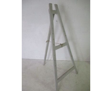 A painted A frame easel