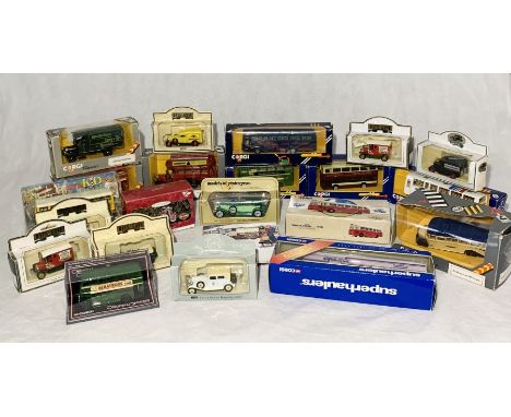 A collection of various die cast vehicles including Corgi, Lledo etc.
