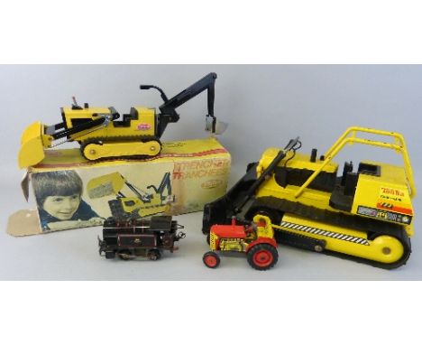 Tonka Toys - a Tonka Trencher No. 2534, boxed, a Tonka turbo diesel bulldozer, a Zetor tinplate tractor and a Hornby Type 40 