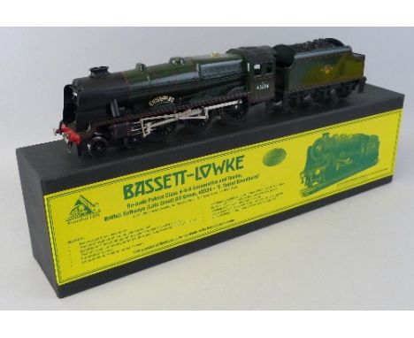 Bassett-Lowke 'O' gauge - "Rebuilt" patriot Class 4-6-0 locomotive and tender, "E Tootal Broadhurst", No. 45534, boxed