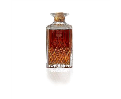 GLENTURRET 21 YEAR OLD in crystal decanter, with presentation case (Dimensions: 75cl/ 40%)(75cl/ 40%)