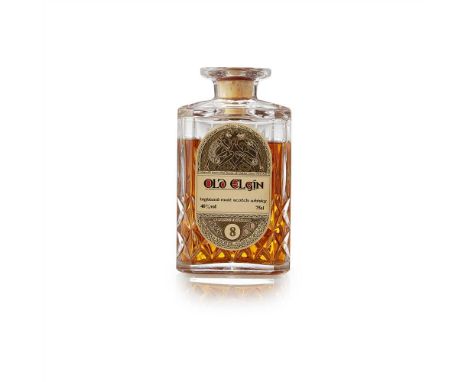 OLD ELGIN 8 YEAR OLD bottled by Gordon &amp; MacPhail, in crystal decanter, with presentation case (Dimensions: 75cl/ 40%)(75