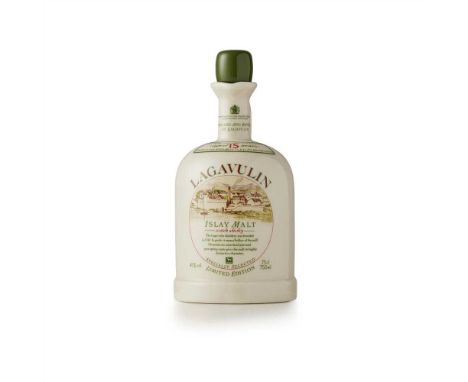 LAGAVULIN 15 YEAR OLD CERAMIC DECANTER (1980S) with carton (Dimensions: 75cl (750ml)/ 45%)(75cl (750ml)/ 45%)Footnote: Note: 